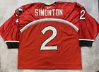 Vintage Nike Canada National Team Simonton  2 Signed Hockey Jersey Size 58