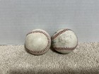  2  Rawlings Official Mlb Baseballs Robert D Manfred - Lot Of 2 - Game Used