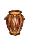 Japanese Woven Ikebana Vase No Porcelain Two Tone 5   