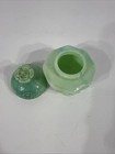 Avon Jadeite Jar Field Flowers Powder Sachet Bottle And Lid  Empty