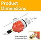 2 Pcs Universal Sup Pump Adapter  Quick Inflate Leak-proof Seal  For Boat  Kayak