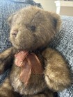 Dakin Vintage Teddy Bear Brown Plush Stuffed Animal Toy With Red Label 16 Inches