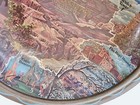 Vtg Grand Canyon Arizona Scenic Souvenir Metal Serving Bowl 10 25 Inches Round