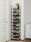 Shoe Rack 11 Layers 10 Shelf Shoes Standing Cabinet Storage Organizer Dustproof