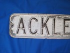 Vintage Retired  ackley Rd   24 X 6 Embossed Road street Sign