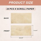 24 Packs Envelopes Vintage Aged Paper Earthy Yellow -9 X 4 Inch