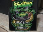 Voodoo Harley Davidson Emblem Sew On Patch - Snake In Skull - New Orleans  La