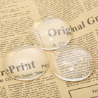 Glass Cabochons Dome Tiles  10pcs 50mm  Clear Round Flat Back Dome Cabochons    