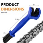 Vcyopn 2pcs Motorcycle Chain Washer  Double-ended Gear 2 Pcs  Red blue 