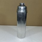 Emson Machine Age Art Deco Eezee-pour Cocktail Shaker Ribbed Aluminum Chase Era