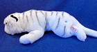 Fao Schwarz 27  White Siberian Tiger Large Plush 2014 Geoffrey Stuffed Blue Eyes