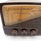 N13 Rare Vintage Am Fm Bakelite Zenith Radio Mcm 1950   s Model G04