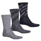 Adidas Men s Crew Socks 3 Pack L 6-12 Blue Grey Compression Allover Logo Msrp 18