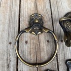 Vtg Amerock Carriage House Bath Hardware Set 1972 Brass Towel Ring Switch Plate