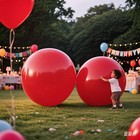 2 Pack Giant 72 Inch Red Balloons For Party Decorations Extra Large Latex Bal   