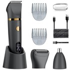 3-in-1 Electric Razor For Men  Titanium Blade Ball Shaver  Wet dry Pubic Trimmer
