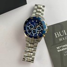 Bulova 98b400 Men s Marine Star Chronograph Watch Blue Dial Men s Quartz Watch