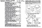 Cat Kittens Dog Toys Stuffed Animal Craft Sewing Pattern 2425 Vintage 1960
