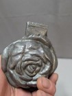 Sweet Retro Vintage Pewter Rose Ice Cream Chocolate Butter Mold  193  Marked Ny