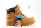 Men Work Boot Cobra C707 Waterproof Tan Leather Goodyear Welt Construction New