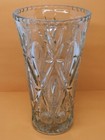 Vintage American Brilliant 9 5     Cut Crystal Bud Vase Clear Glass Sparkle