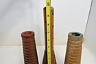 Vintage Industrial Wooden Textile Spools   Bobbin Spindle Lot Of 3