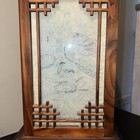 Excellent Vintage Mid-century Korean Pagoda Table Lamp 22  X 9  X 9 
