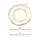 4pcs Flexible Bamboo Strips For Weaving Hand Polished Basket Supplies In Beige