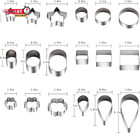 Mini Cookie Cutter Set  30 Tiny Stainless Steel Cookie Stamps Of Rectangle Squar