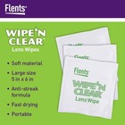 Flents Lens Wipes Wipe  n Clear 150 Count Pre-moistened Streak-free Safe For    