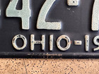 1928 Ohio License Plate     Original     Very Sharp Vintage Antique Car Tag