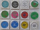 20 Vintage Plastic Tokens From Collectors And Merchants Of Coins   Tokens