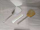Beautiful Vintage Hand Mirror  Brush And Comb Vanity Set