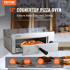 Vevor Electric Pizza Oven 12-inch 1500w 0-60 Minutes Timer Removable Crumb Tray