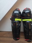 Bauer Senior Shin Guards Size 16     Ice Hockey     Black red