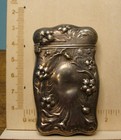 Vintage Stamped Silver Art Nouveua Vesta Match Safe Case