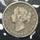 1872-h Newfoundland 5 Cents Lot jm8438 Silver  Scarce 