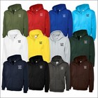 Personalised Custom Embroidered Classic Full Zip Workwear Hooded Sweatshirt Tops