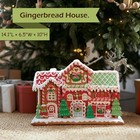 14 Inch Gingerbread House Decoration  Battery-operated Light-up Two Floor
