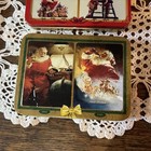 Vintage 1990   s Coca Cola Playing Cards Santa Holiday Decks Tins