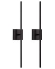  Cordless Wall Sconces Set Of 2  Wireless 5200mah Black - 2 Pack  23 6 Inch 