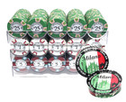 300pc Milano Clay Poker Chip Set With Trays   Dealer Button-casino Quality