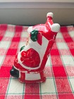 Vintage Norcrest Ceramic Christmas Sleeping Santa Claus Rocking Chair Japan 