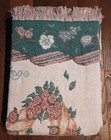 Vintage Goodwin Weavers Triple Woven Afghan Blanket Throw Mother s Heart 48x67  