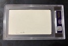 Leon    mule Train    Heath Signed 3x5 Index Psa Cert  Oklahoma Sooners  Aa-1950    