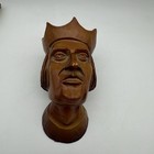 Lot Of 2 Vintage Wooden Wawel Heads Krako   w Poland 7    70s-80s