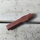 Antique Indian Native American Carved Catlinite Stone Smoking Pipe Stem 4  1800s