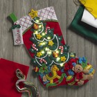 Bucilla Felt Stocking Applique Kit 18  Long Christmas Tree Surprise With Lights 