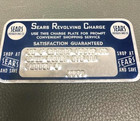Vintage 1950 s Sears Roebuck   Co  Metal Revolving Charge Card