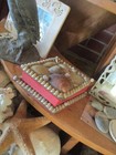 Antique Seashell Nautical Sailors Folk Art  Trinket Box Nantucket Find